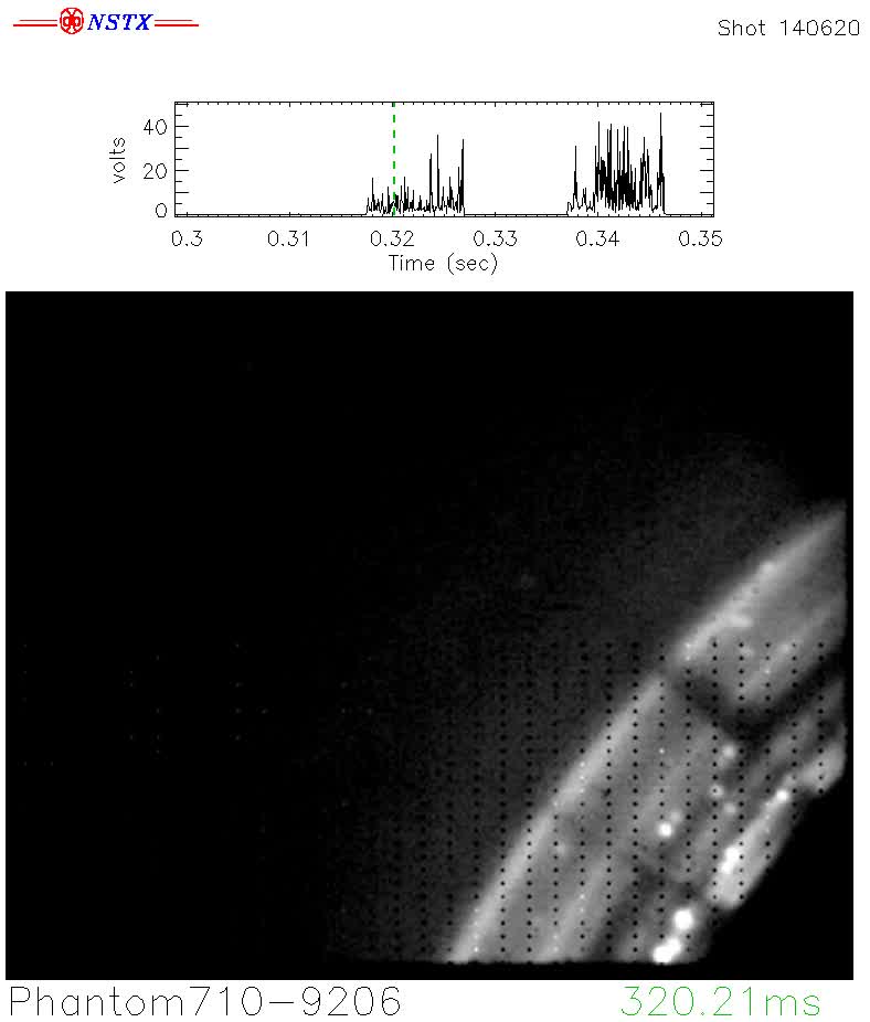 Camera 1 — Phantom710-9206 (Bay E top-down LLD camera) - Shot 140620 (0.320-0.350 s)